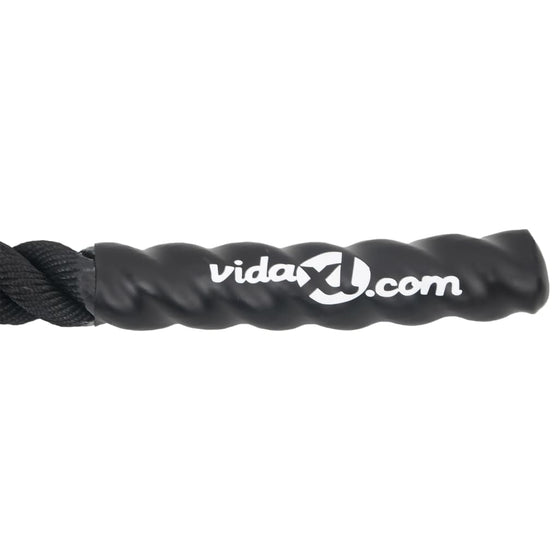 Battle rope handle end close up