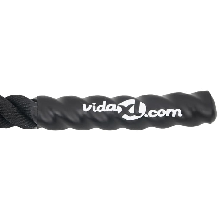 Battle rope handle end close up