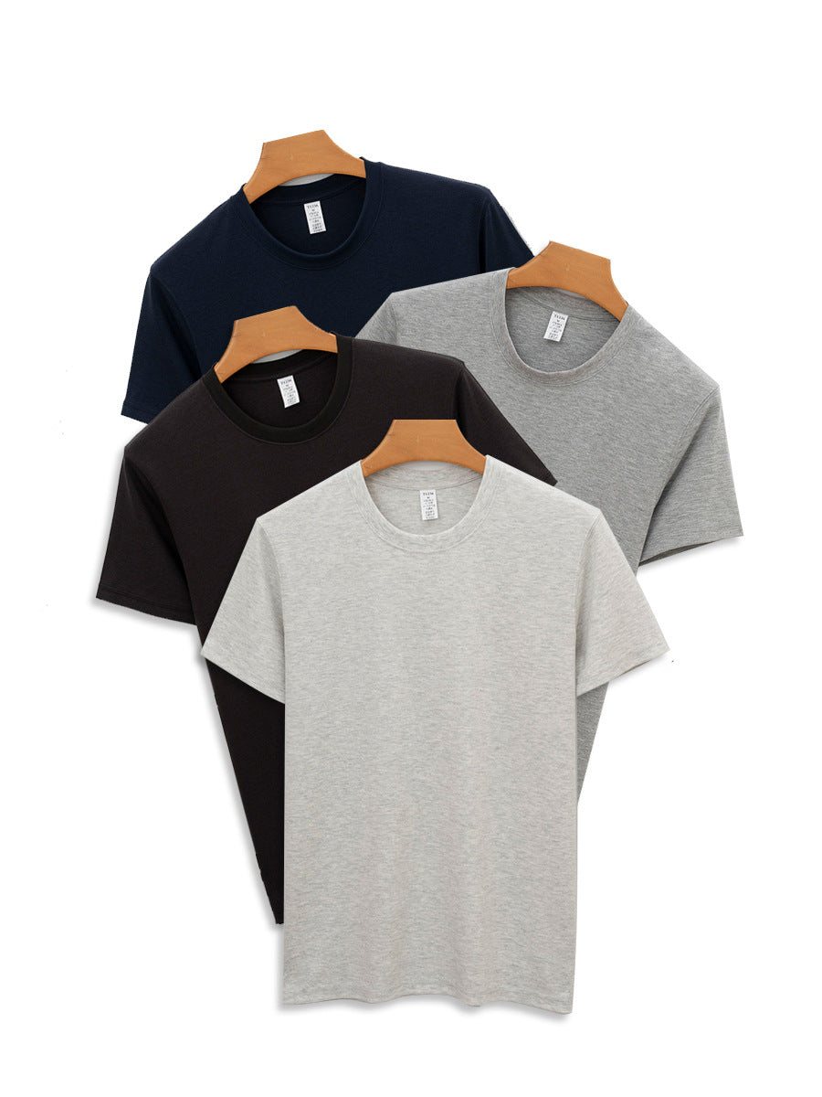 Men's Antibacterial Modal Cotton Wrinkle-Free Casual Short Sleeve Tee