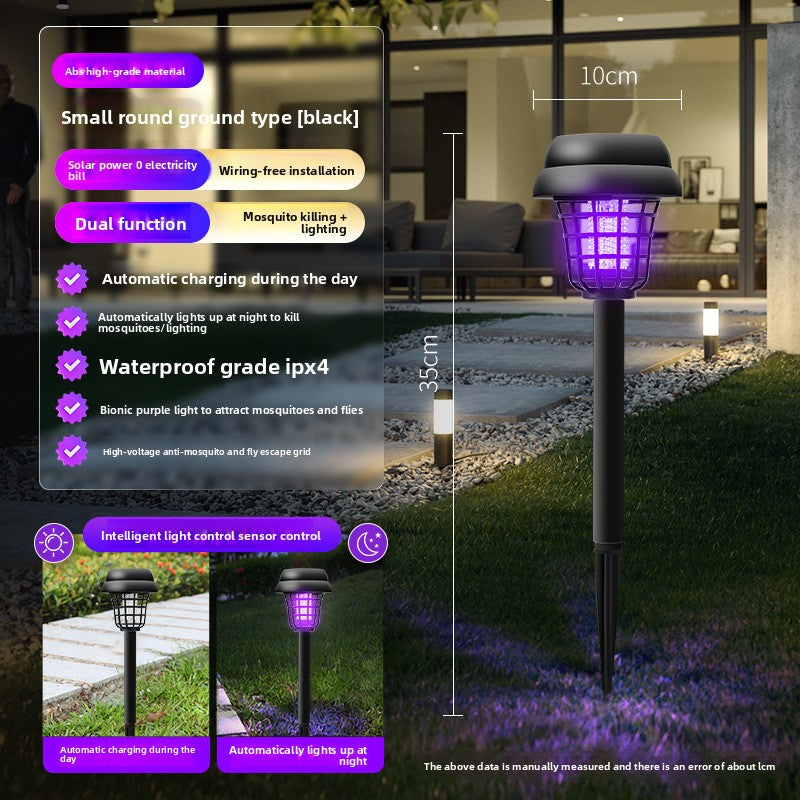 Solar Powered Outdoor Insect Killer Lamp