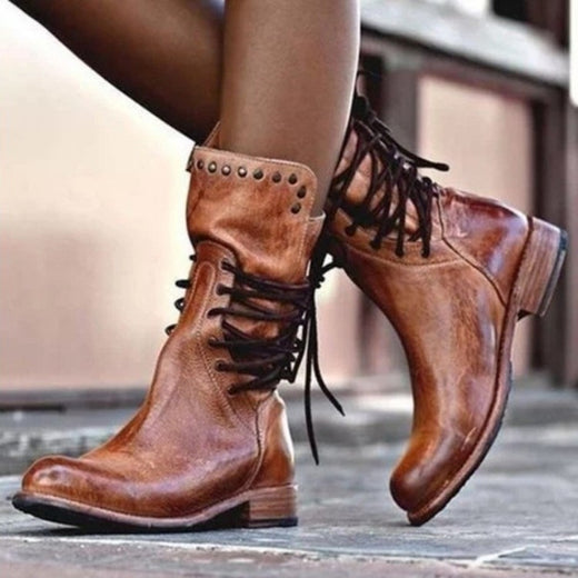 Womens Rivet Knight Boots