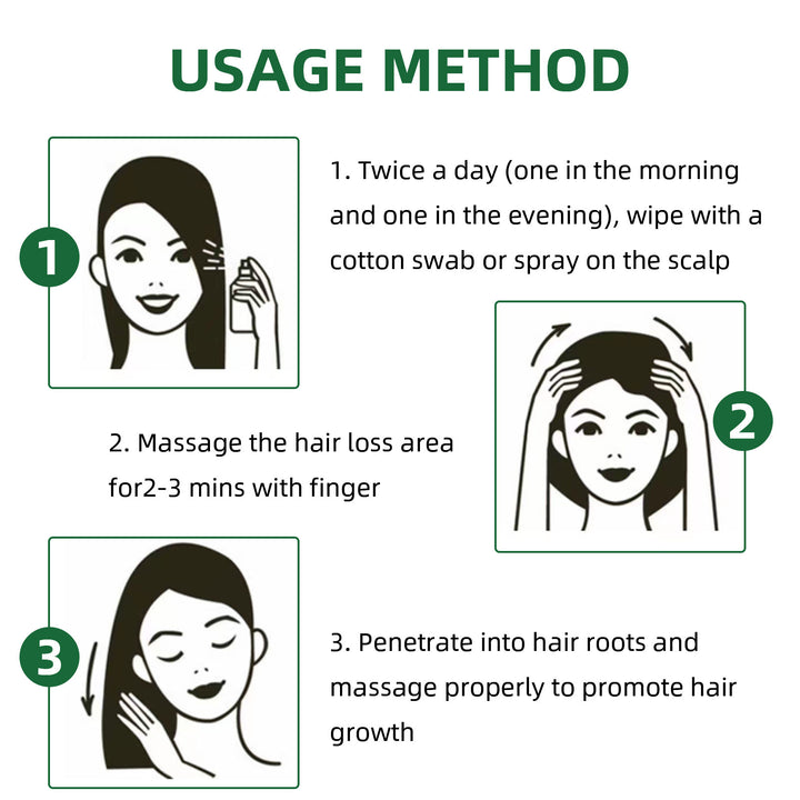 Ginseng hair growth spray lotion spray nozzle detail