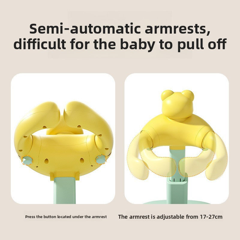 Baby Standing Foldable Non-Slip Adjustable Bath Stand for Home Use