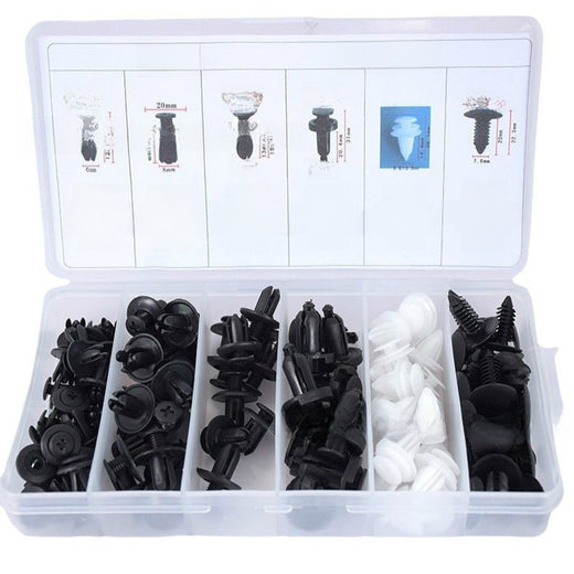 Automotive Plastic Fastener Clips with Pry Tools