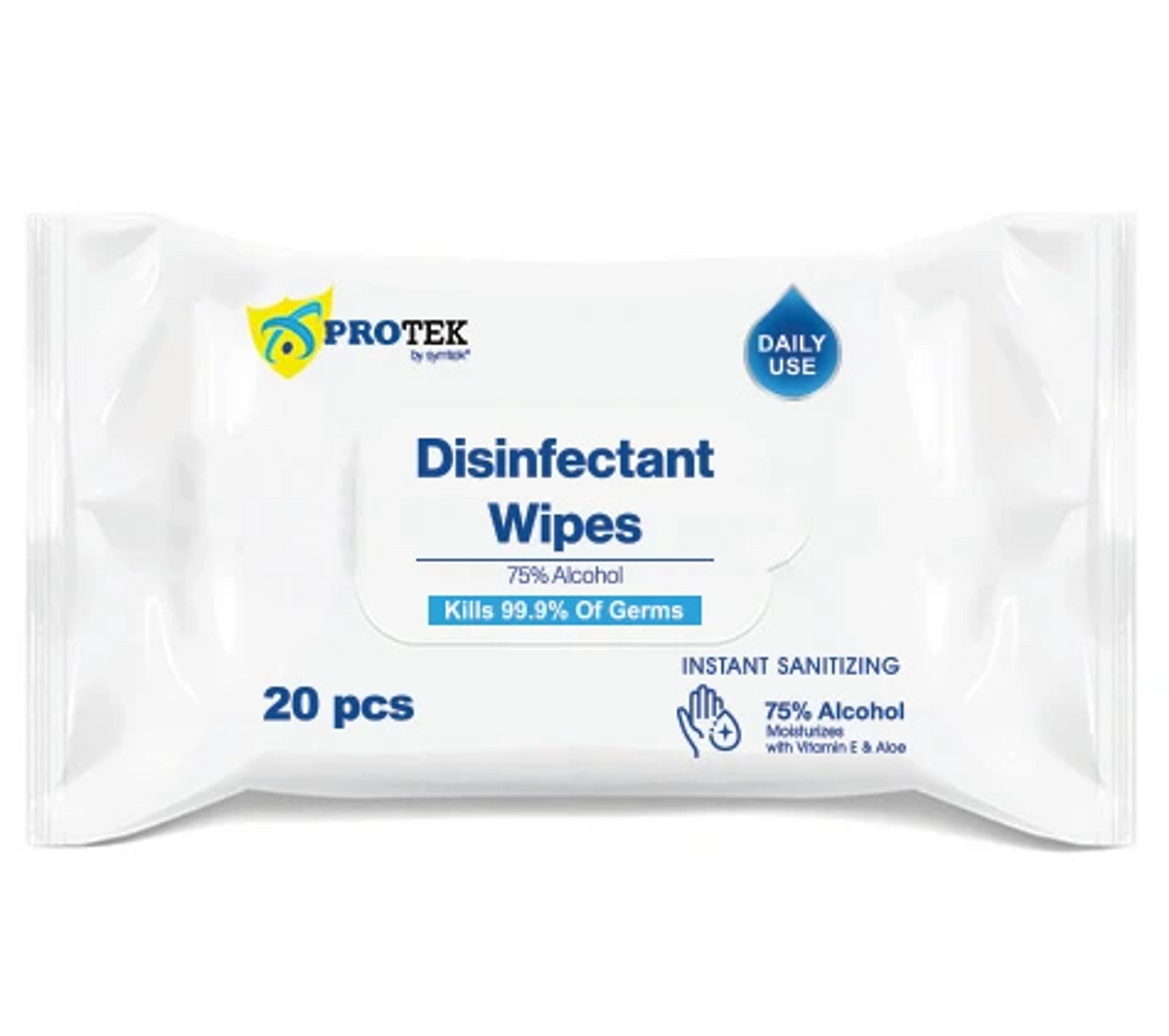 ProTek Disinfectant Wet Wipes with Vitamin E & Aloe