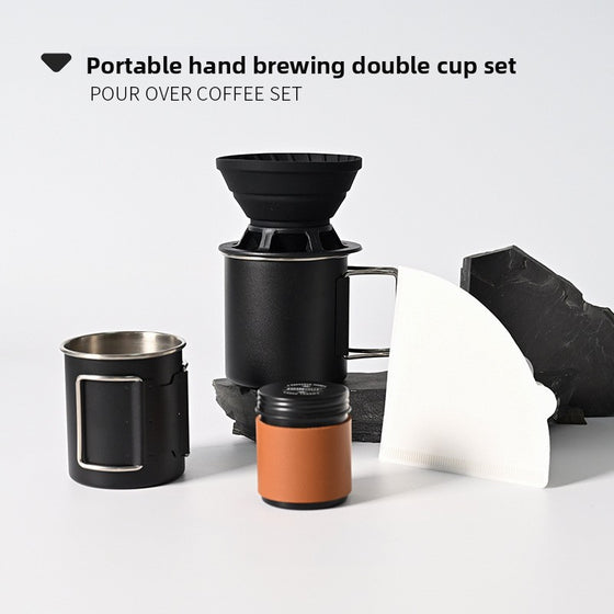 Portable Hand-Brewed Coffee Set with Silicone Filter Cup Camping & Hiking product image 5