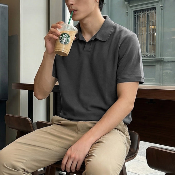 Mens Cotton Blend Short Sleeve Polo Shirt Clothing & Accessories product image 1
