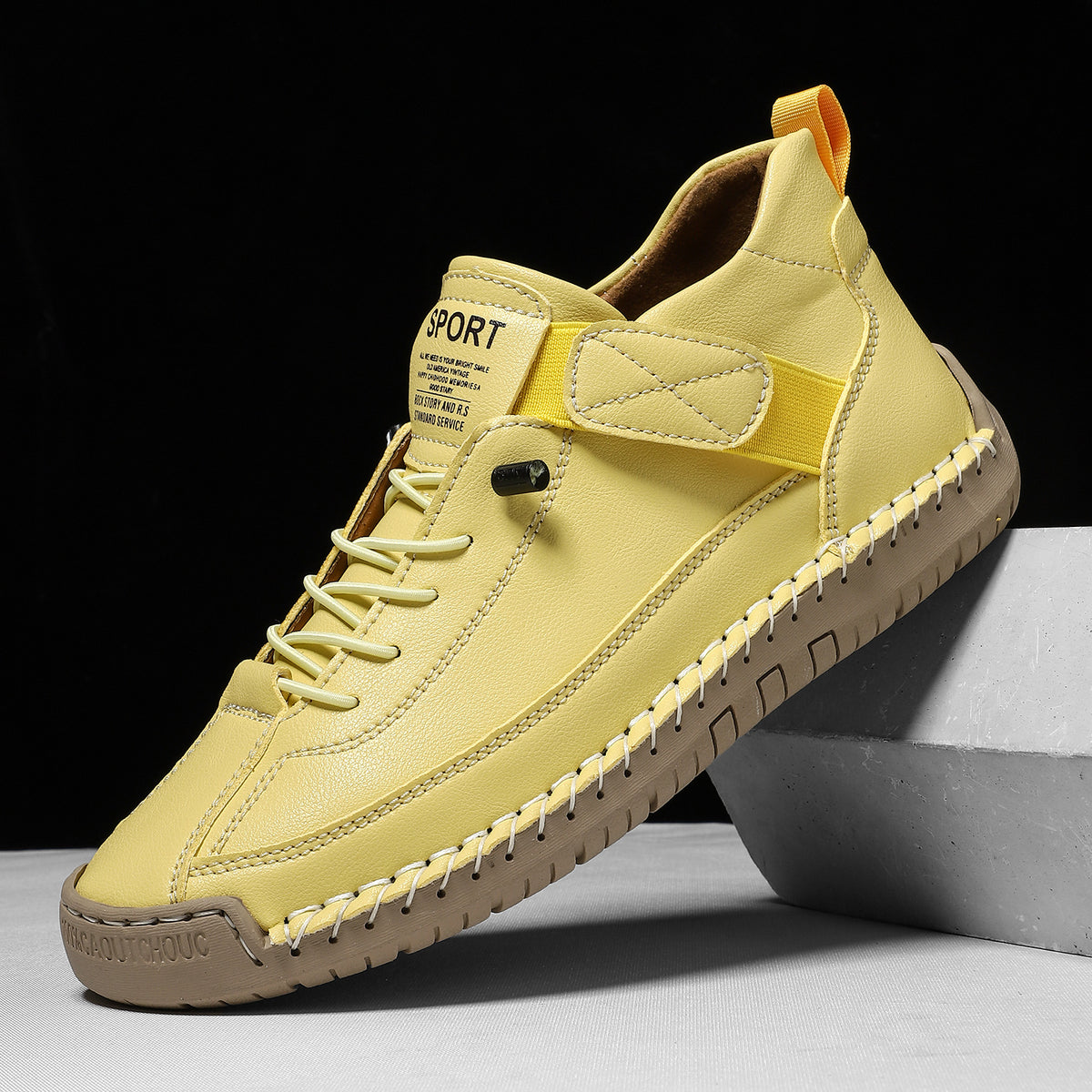 Handmade Stitched Unisex Flat Shoes Casual Martin Boots