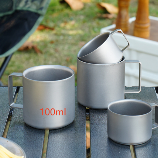 Pure Titanium Double Layer Coffee Cup
