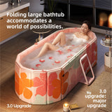 Thickened Foldable Bathtub with Insulation Cover