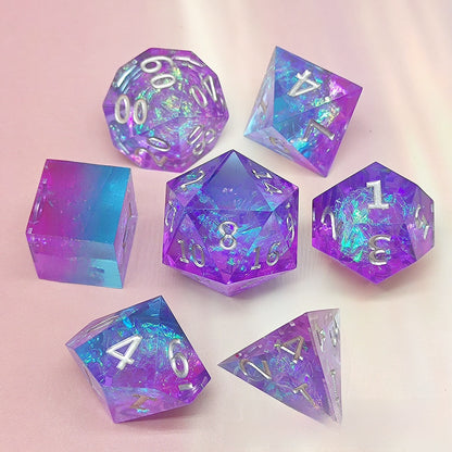 Resin Pointed Dice for Tabletop RPG
