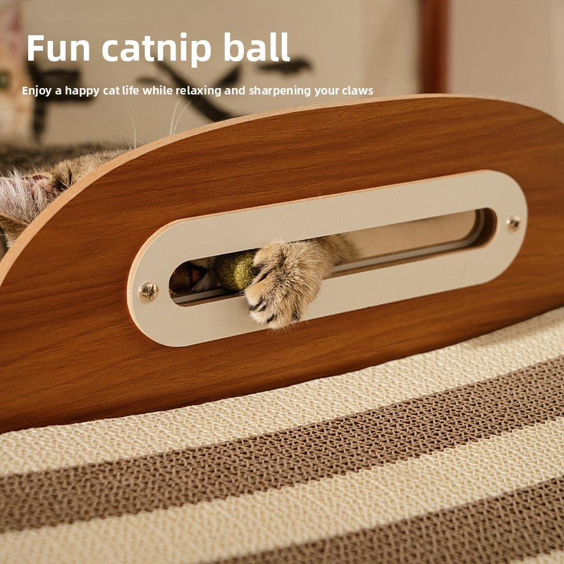 Corrugated paper cat bed hammock