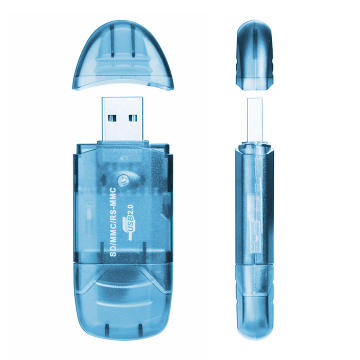 Card reader with SD card inserted