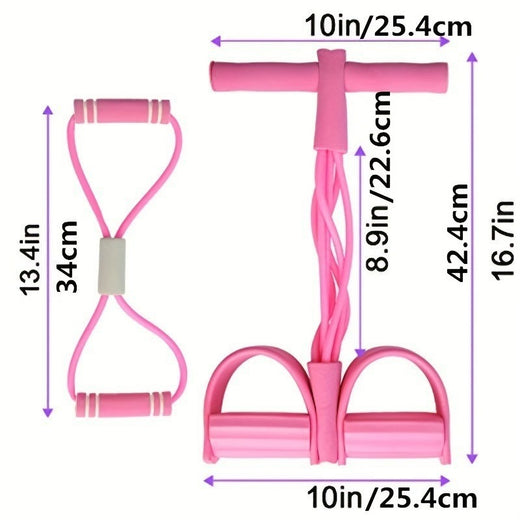 Foot pedal resistance band stirrup anchor detail