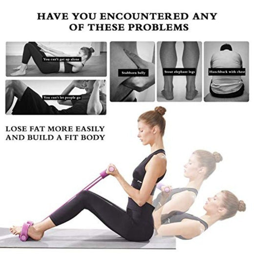 6 tube resistance pedal band used for bicep curls