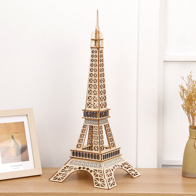 3D Wooden Paris Tower Model Puzzle product image 3