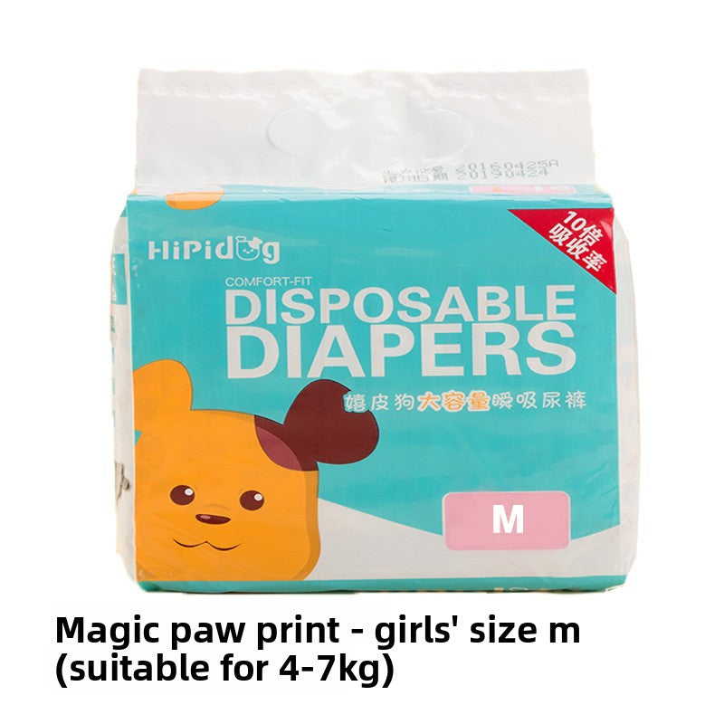 Dog Pet Diapers Color Changing Absorbent Training Pants