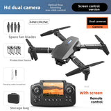 Foldable Quadcopter with Display Screen and Dual Cameras