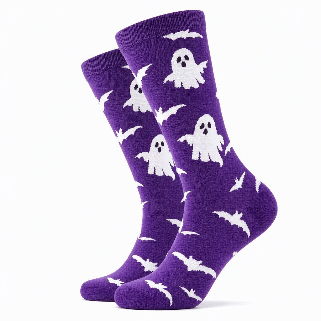 Halloween Themed Mid-Calf Cotton Socks
