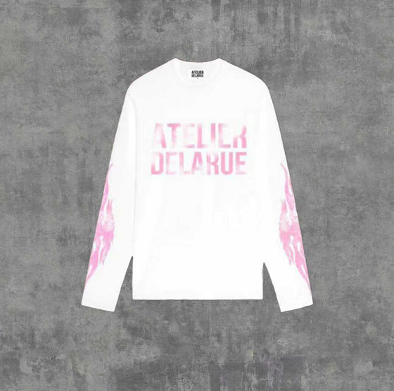 Long Sleeve Cotton T-Shirt with Print Clothing & Accessories product image 6