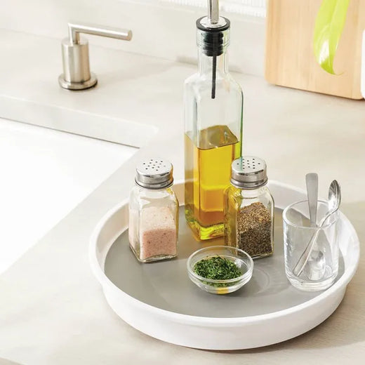 10 inch white lazy susan kitchen organizer