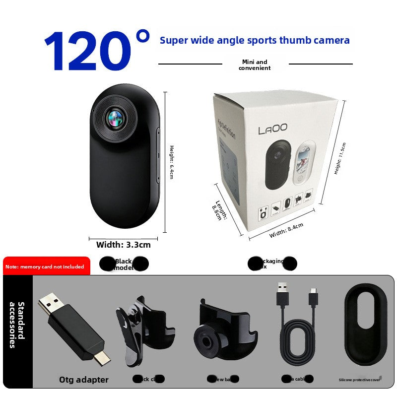 HD Thumb Action Camera with Anti-Shake
