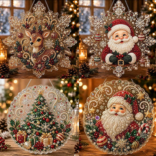5D Diamond Painting Christmas Ornament