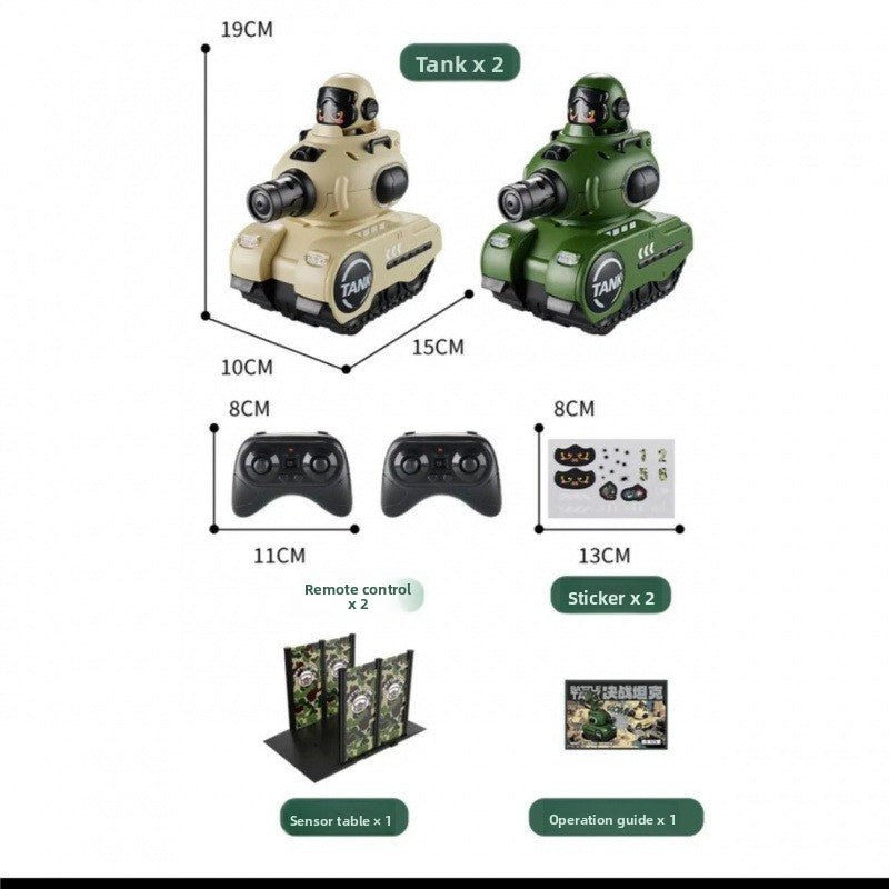 Electric Remote Control Battle Tank with Infrared Drift Function