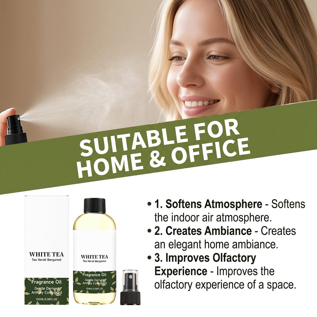 White Tea Aromatherapy Body Oil