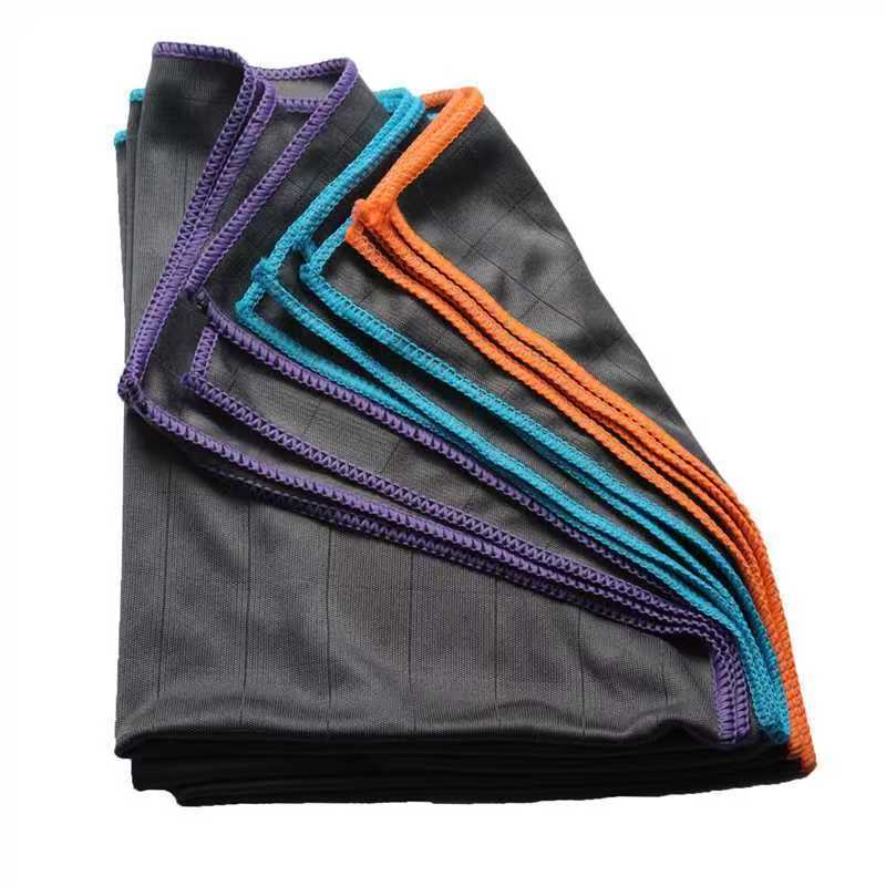 Thickened Microfiber Cleaning Cloth Absorbent Quick Dry Lint Free Towel for Household Glass Metal Mirror