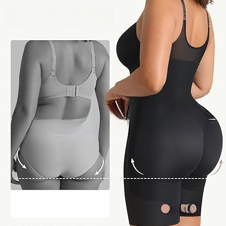 Shapewear bodysuit with front zipper and adjustable straps, photo 2