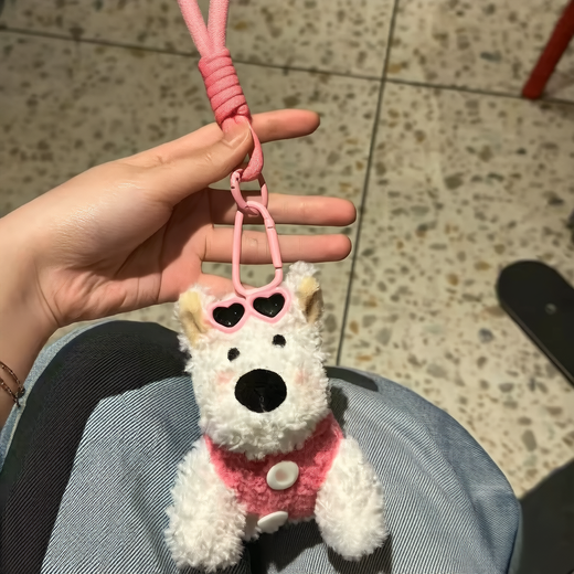 West Highland Puppy Plush Keychain Toy product image 5