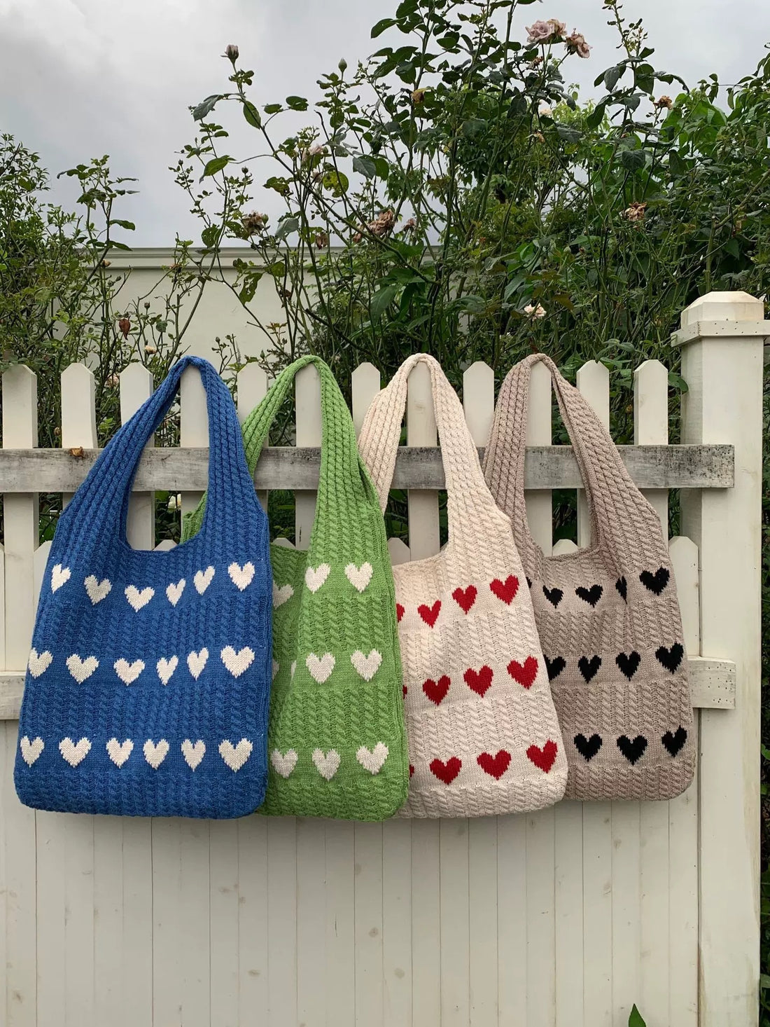 Women's Knitted Shoulder Tote Bag