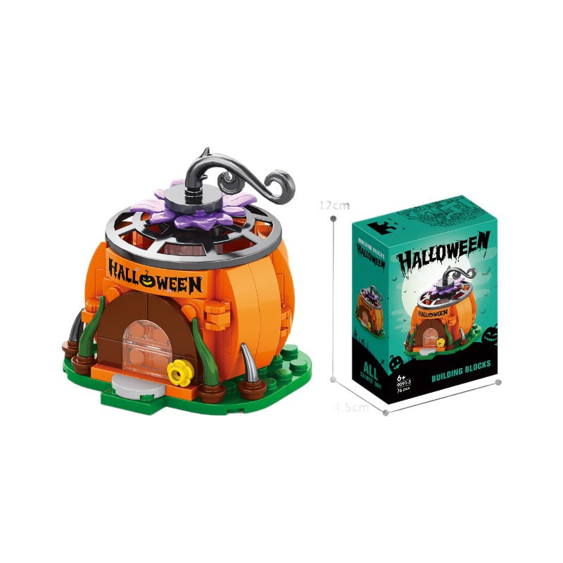 Halloween Themed Building Blocks Set