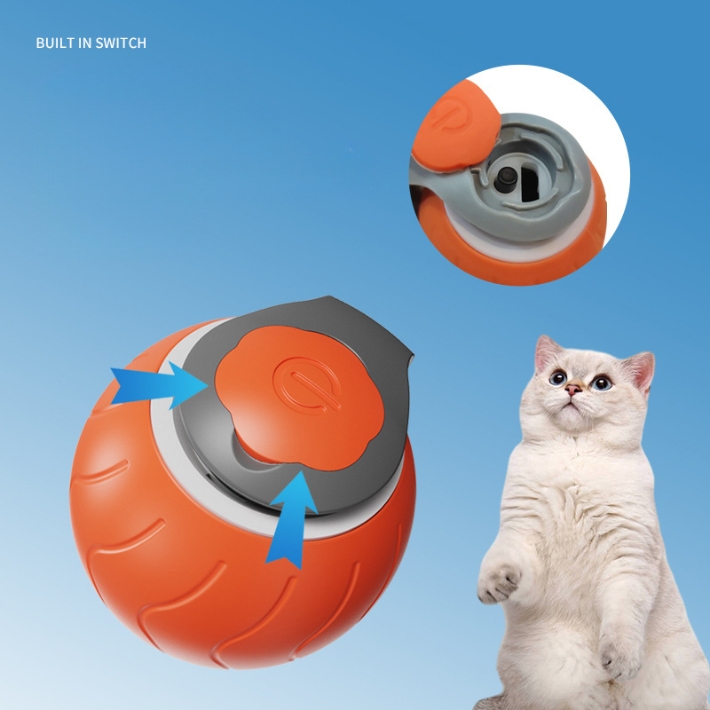 Speedy Tail Cat Toy,Interactive Cat Toy For Indoor Cats,Cat Ball Toy,Interactive Cat Toy Ball,Two Speed Adjustment, - Image 8