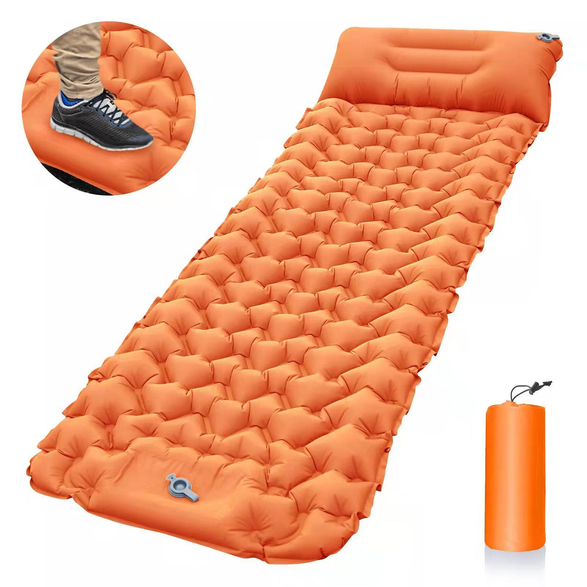 Portable Inflatable Mattress with Built-in Pump