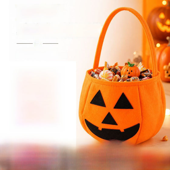 Halloween Pumpkin Sugar Bag Bucket