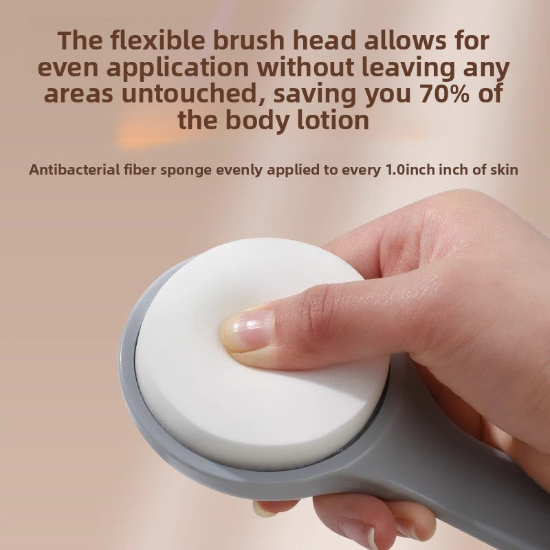 Long Handle Back Lotion Applicator Brush Gray, image 1 of 5