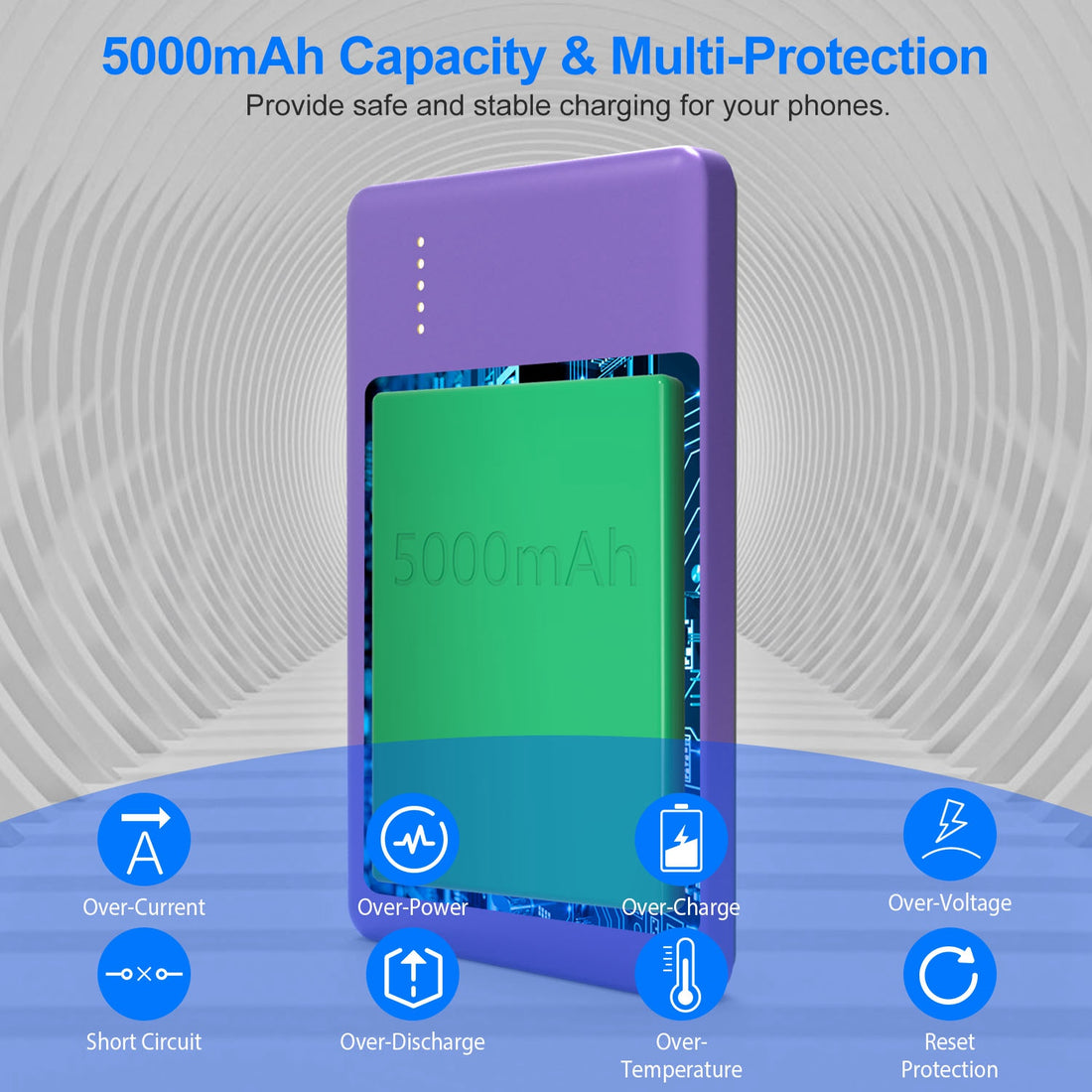 5000mAh MagSafe Wireless Power Bank Charger