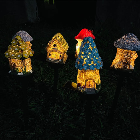 Solar Powered Resin House Garden Light with LED Outdoor & Pond Lighting product image 4