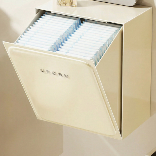 Wall-mounted storage box for bathroom