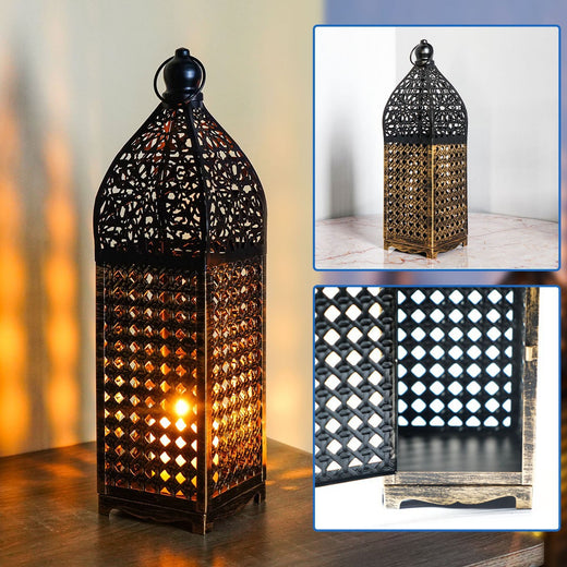 Moroccan Iron Hollow Candle Lantern