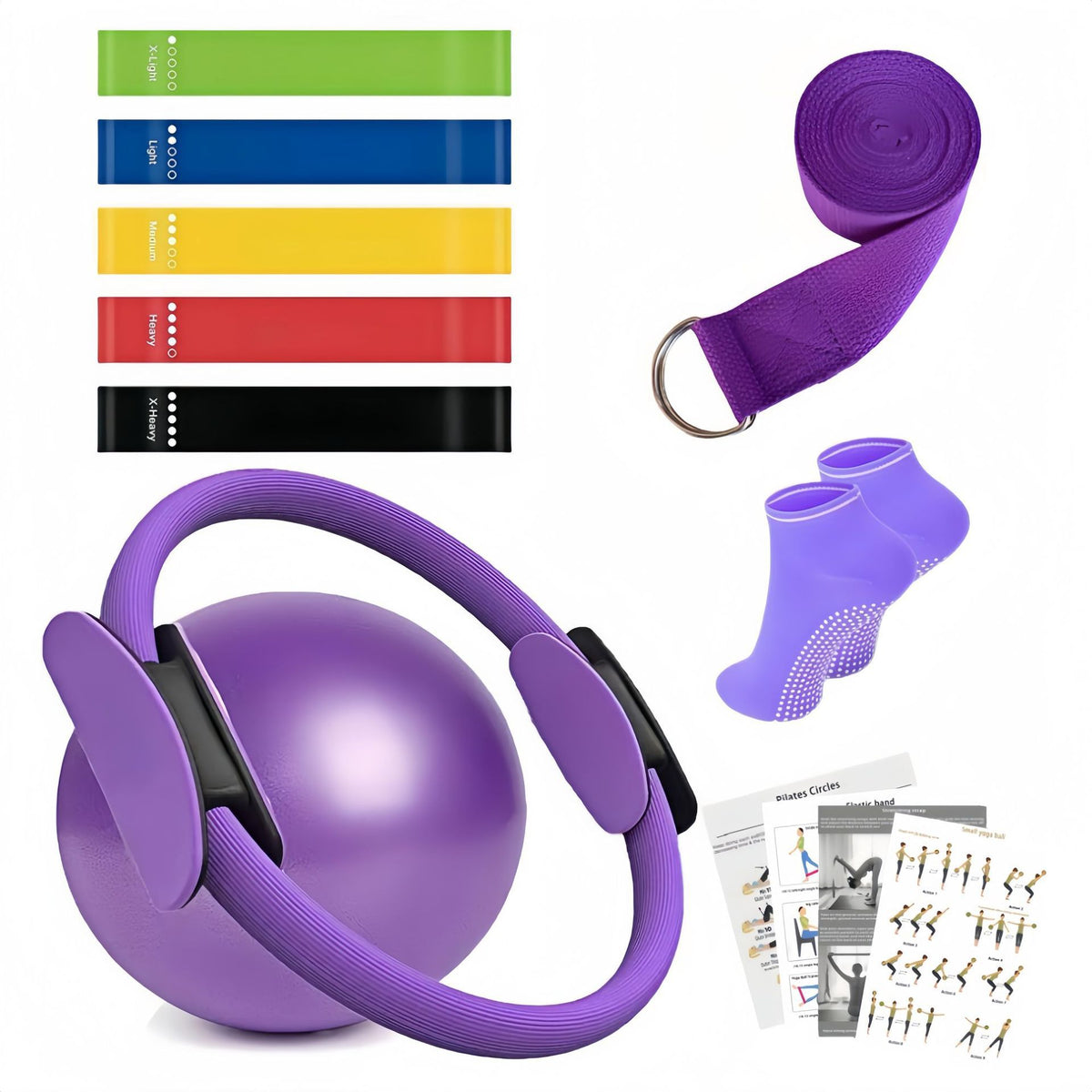 Pilates Ring and Ball Exercise Set