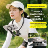 Magnetic Neck Hanging Phone Holder with Anti-Shake Strap