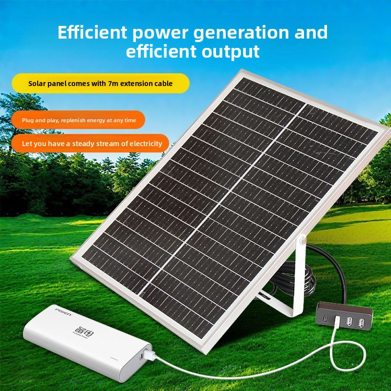 Solar Charger with Power Storage USB Portable