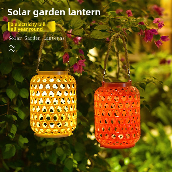 Decorative Solar Rattan Garden Lantern Outdoor & Pond Lighting product image 1