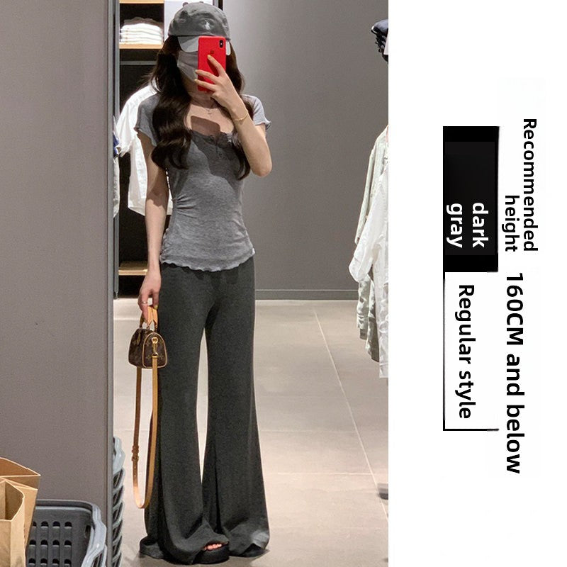 Flared Drape Pants for Women