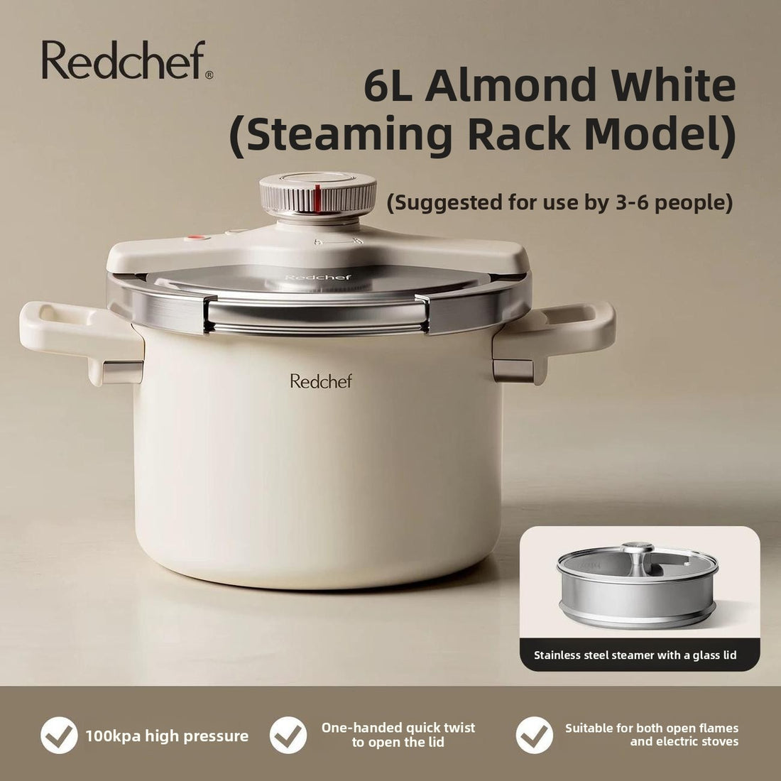 Small household pressure cooker
