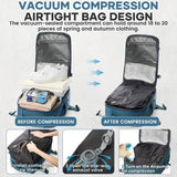 Vacuum compression backpack with large capacity