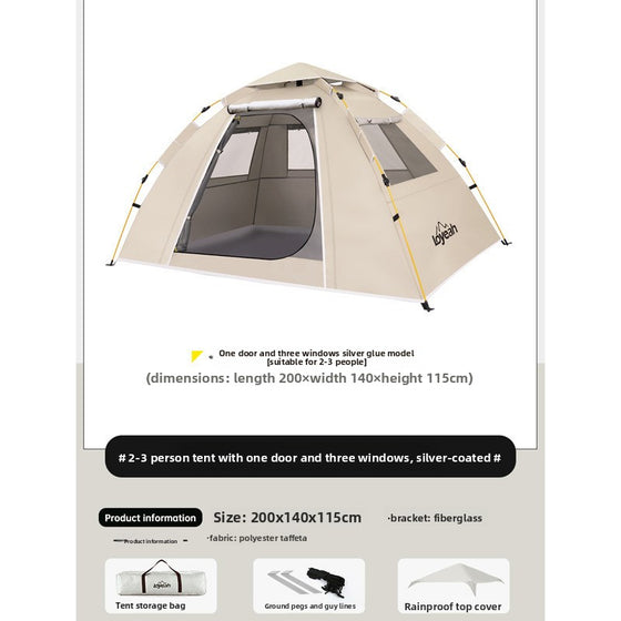Automatic Waterproof Camping Tent for Family Outdoor Use Camping Shelter & Sleep product image 6